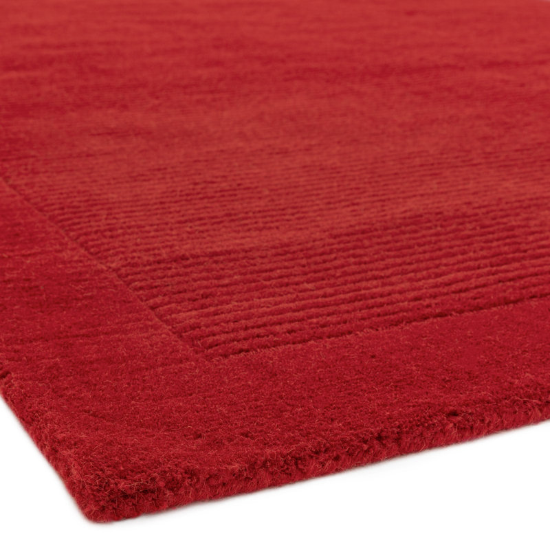 Durbin Solid Colour Wool Hand Woven Area Rug, Runner 68 x 240cm