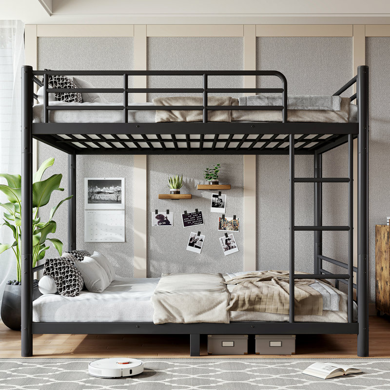 Lit superposé convertible Vertex pour enfants, converti en deux lits, Queen
