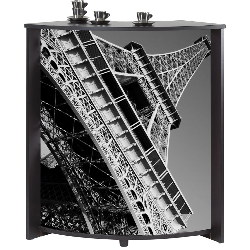 96.7cm Home Bar, Black