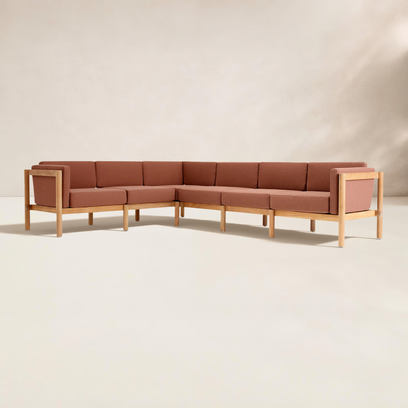 Haven 118" Sunbrella® Patio Sectional, Sunbrella Rust, 6