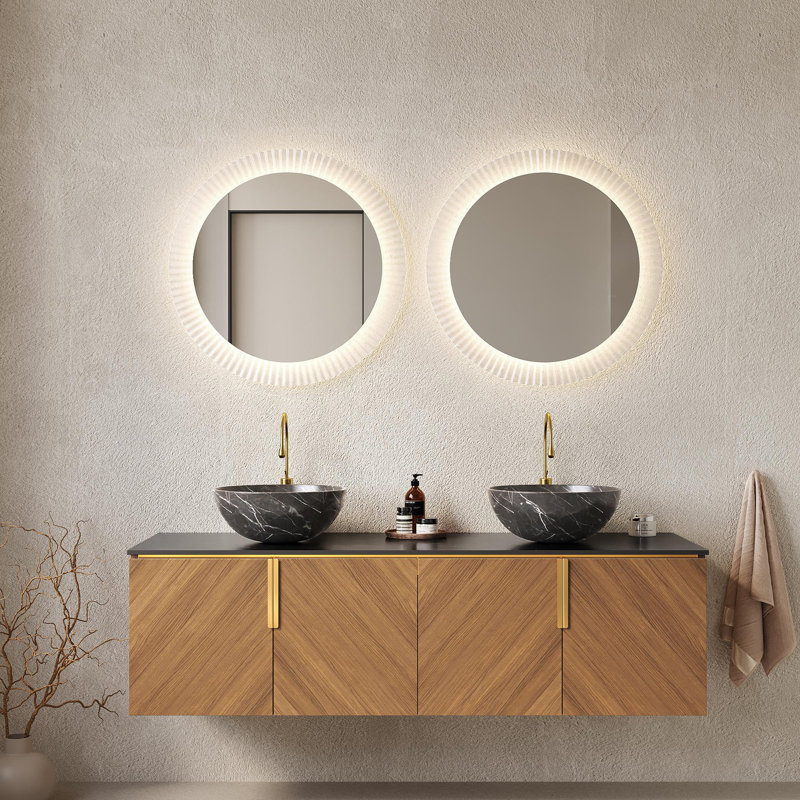 Meuble-lavabo de 60 po avec lavabo en céramique
