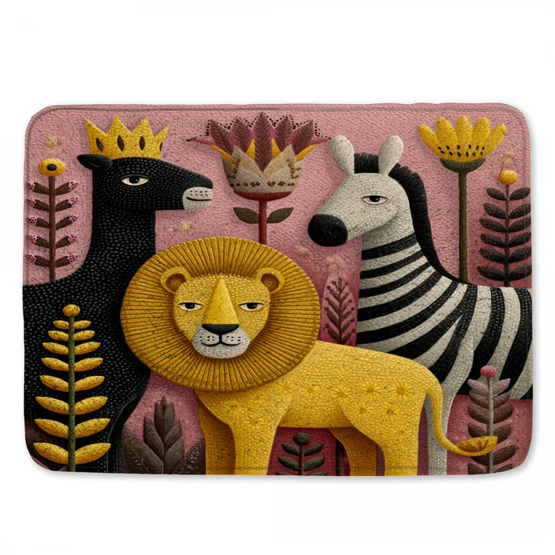 Tapis de bain Lion, L 24 po x L 17 po