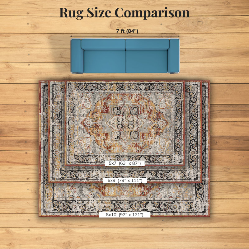 Moroccan Indoor Rug, Rectangle 6' x 9'