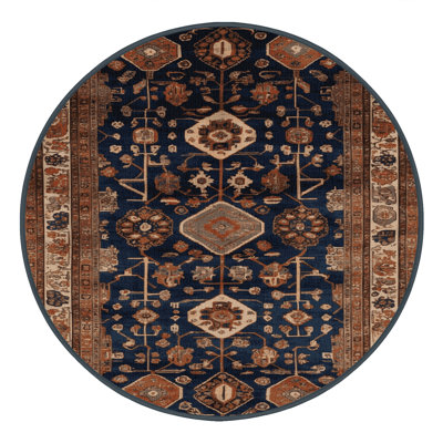 Machine Washable Turkish Brown Area Rug