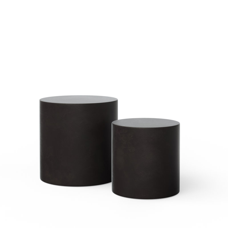 Mixx 2 Piece Nesting Tables, Lava Brown