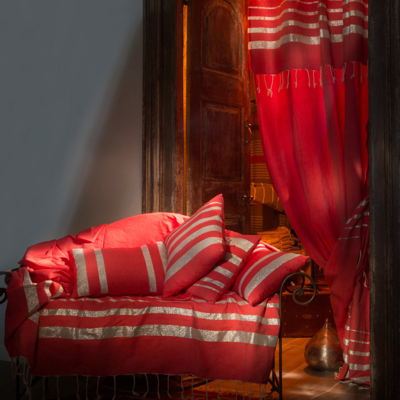 Kissimmee Single Curtain, Coral, 140 W x 280 D cm