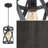 Aziz 1-Light 6" Wide Lantern Geometric Pendant