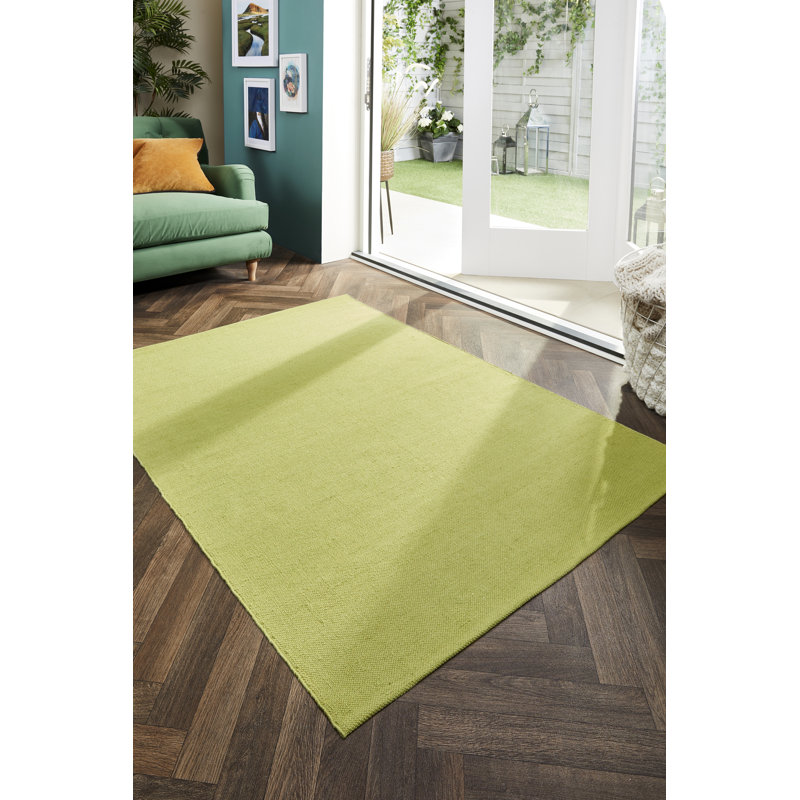 Solid Colour Hand Woven Indoor / Outdoor Area Rug, 160x230