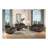 Zubaida Two Tone Grey Velvet Recliner Sofa w/USB Port & Drop Down Table-953050027
