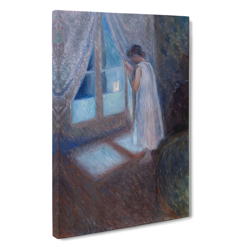The Girl By The Window By Edvard Munch - Wrapped Canvas