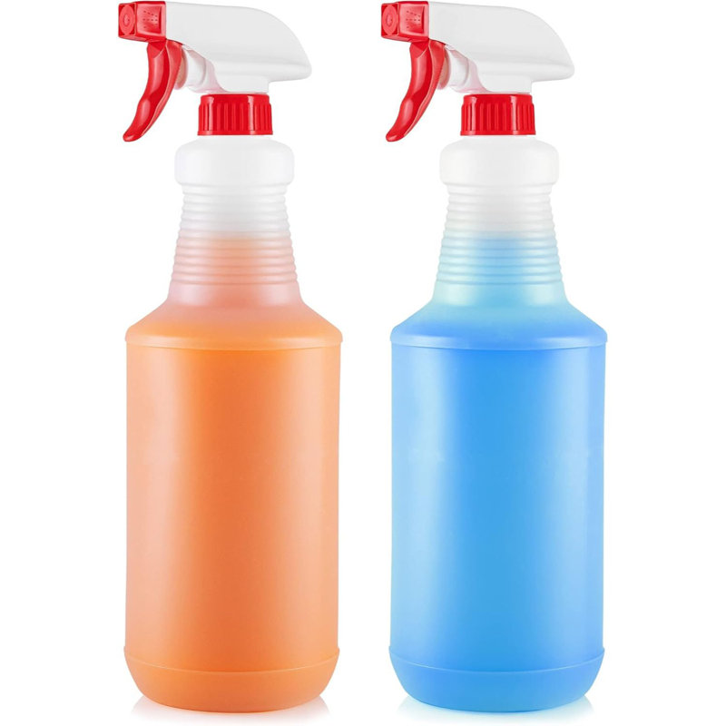 Zulay Kitchen Leakproof Cleaning Spray Bottle Set (2 Pack 32oz)