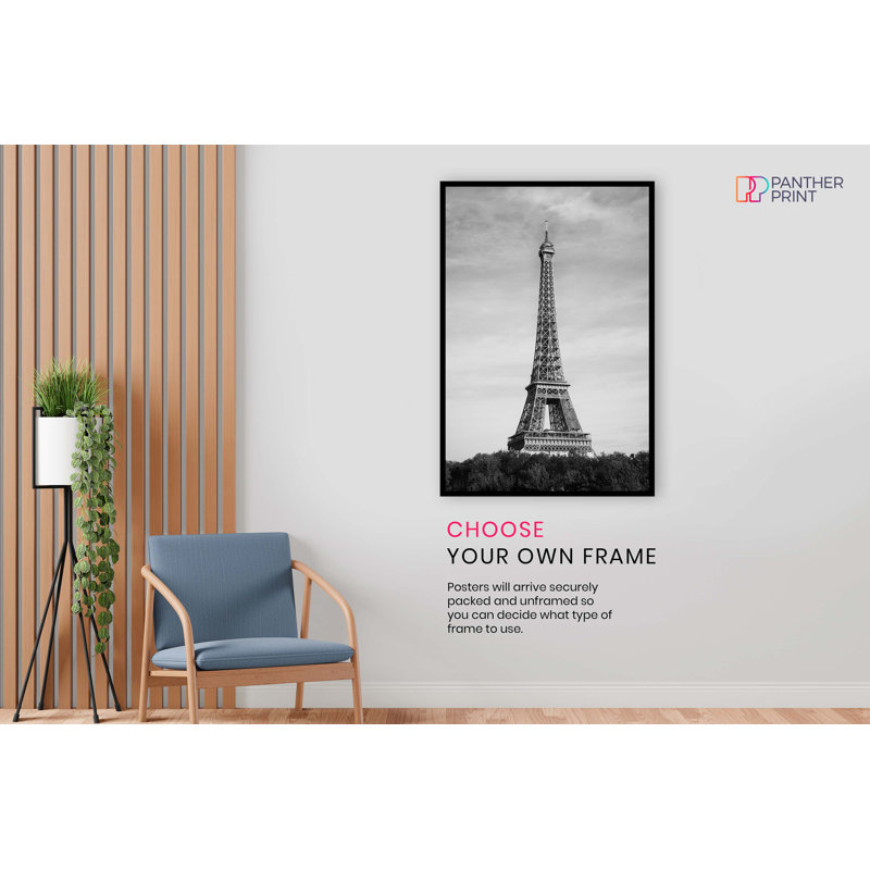 Eiffel Tower - No Frame Print, 31cm H x 20cm W x 0.5cm D