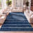 Rocus Minimalist Stripe Navy/Cream Rug-938667735