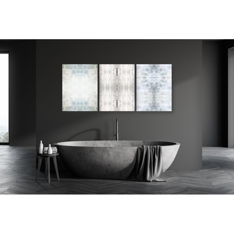 «Geode Set II» par John Beard - reproduction d'artiste sur toile, H 24 po x l 60 po x P 1,5 po, Unframed