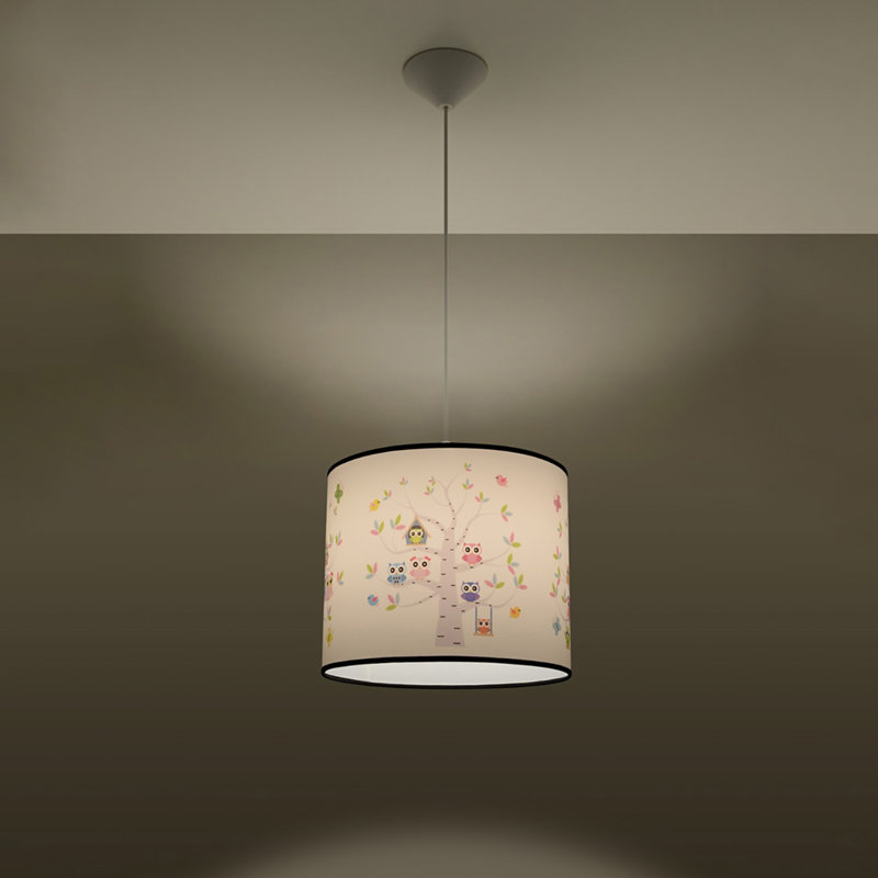 1 - Light White Pendant, 28cm H x 33cm W x 33cm D