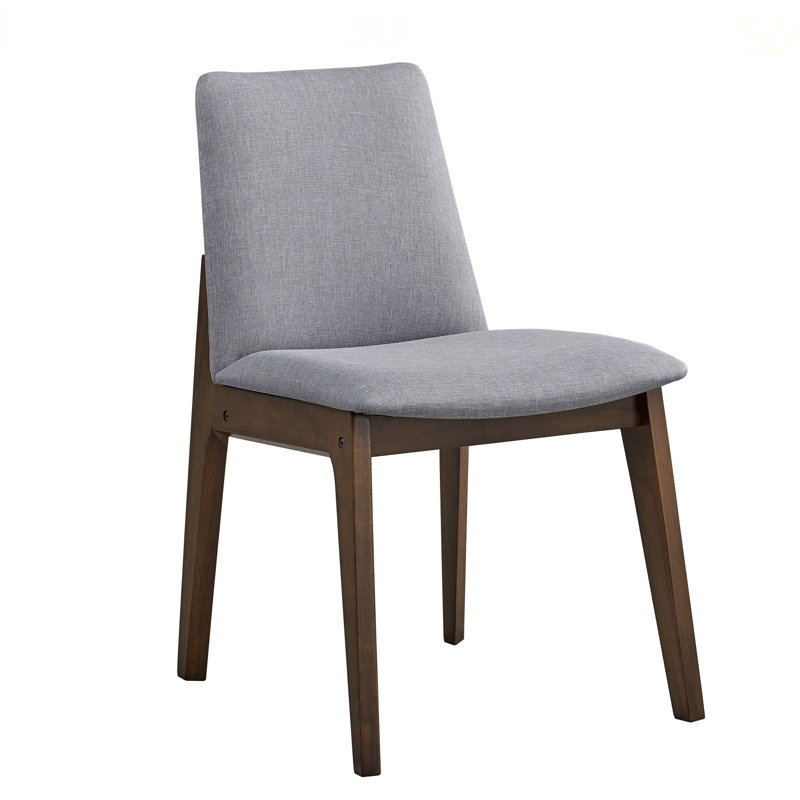 Ensemble de salle à manger 7 pièces Kaela de style scandinave avec chaises rembourrées et table rectangulaire
