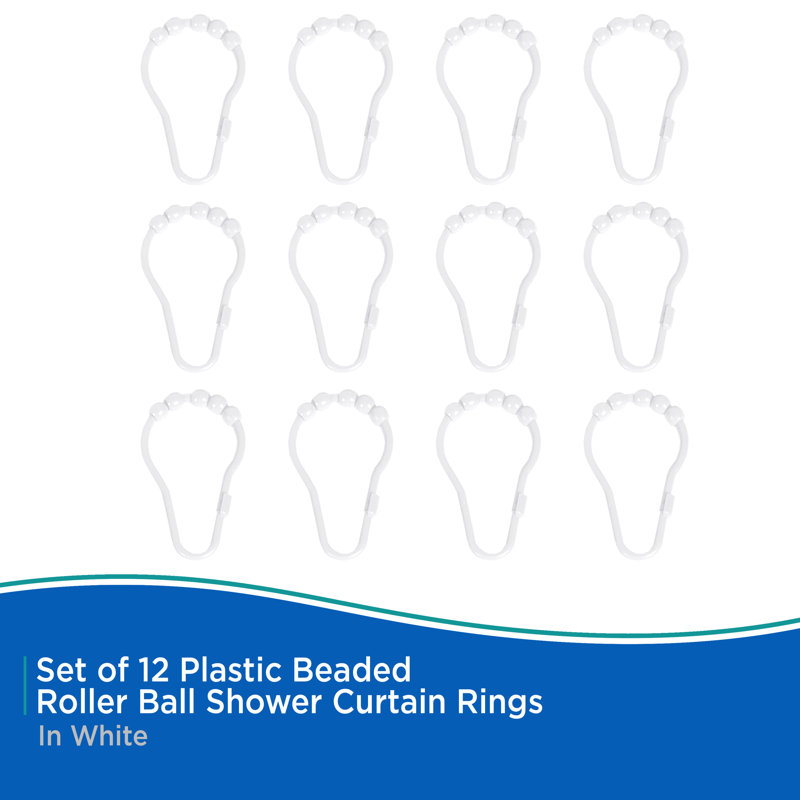 Plastic Rust Resistant Shower Curtain Hook