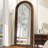 Dala Solid Wood Arch Floor Mirror-2129843508-2129843503