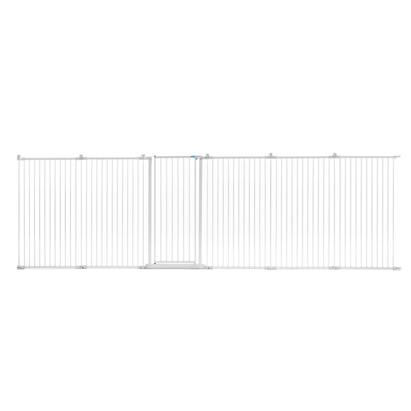 White Metal Convertible Pet Yard with Door
