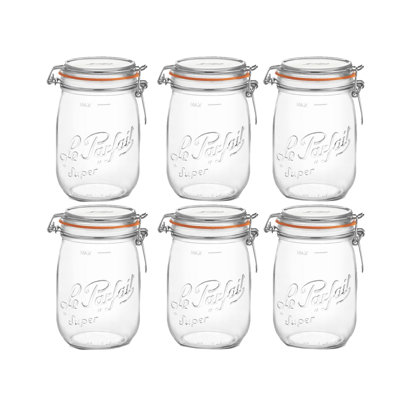 Super Preserve Glass Jar - Set of 6