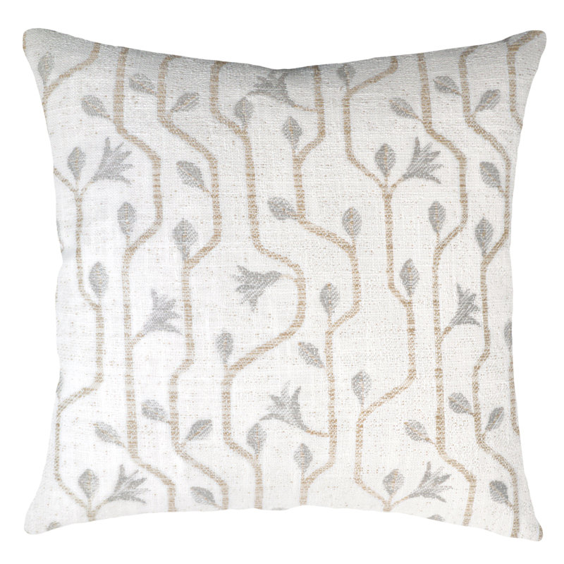 Craftsman Floral Indoor / Outdoor Pillow Cover & Insert, 18" H x 18" W, Sand
