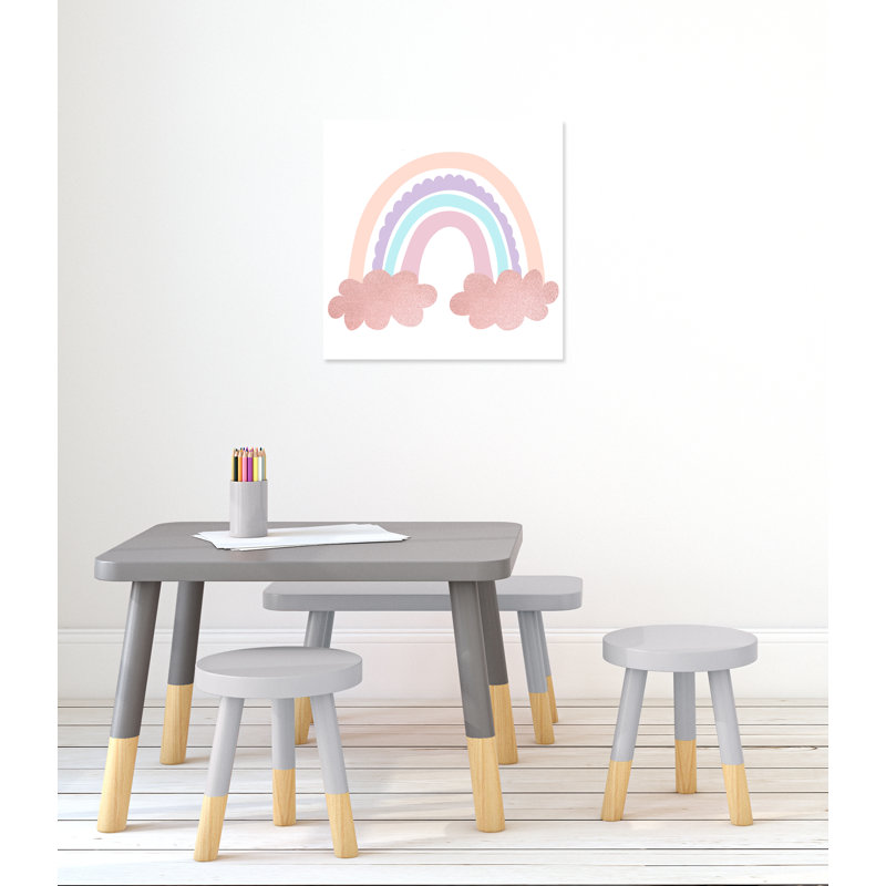 Arc-en-ciel 2, H 24 po x l 24 po x P 1,5 po, Toile