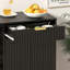 Black Sideboard With Rotating Spice Rack, Drawer And Cabinet