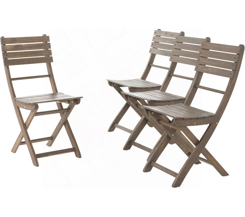 Chaise d'extérieur en bois d'acacia