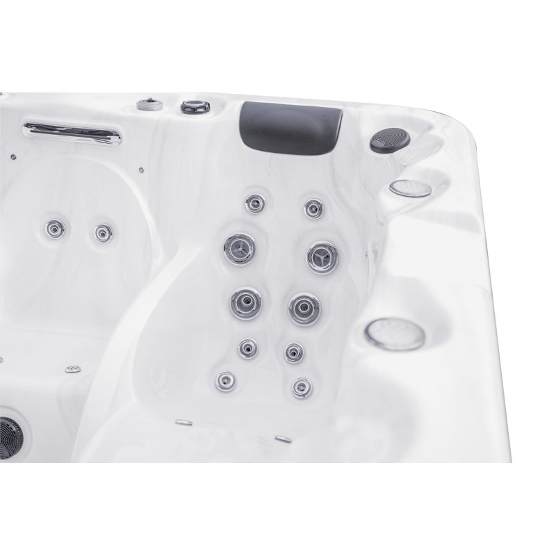 Luxury Spas 240V 5 Person 54 Jet Standard Hot Tub Tub with 2 Lounger Seats and Waterfall