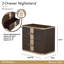 West Kensington 2-Drawer Nightstand - Medium Espresso-1984053687