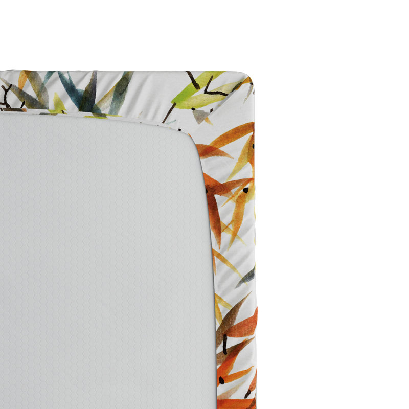 Microfiber Floral Fitted Sheet, Full Fitted Sheet