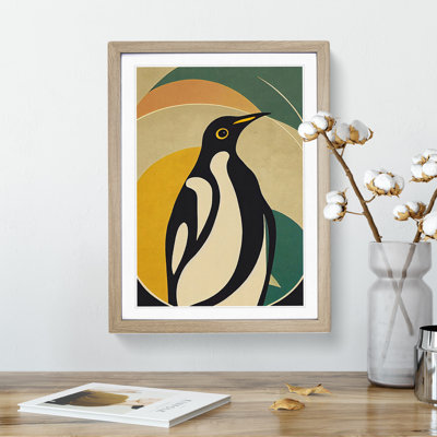 Modern Abstract Penguin No.5 - Framed Print