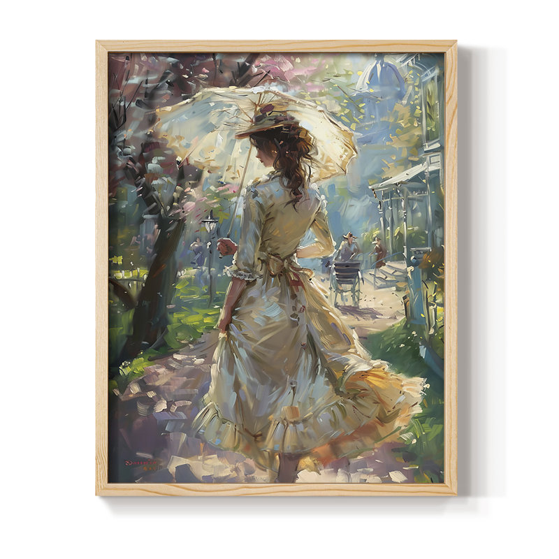 «WOMEN Series DCXCI», reproduction encadrée - bois massif, H 15 po x l 12 po, Naturel