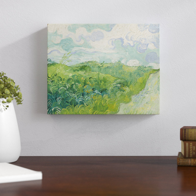 « Wheat Fields » par Vincent Van Gogh, reproduction d’art sur toile tendue, H 10 po x l 12 po