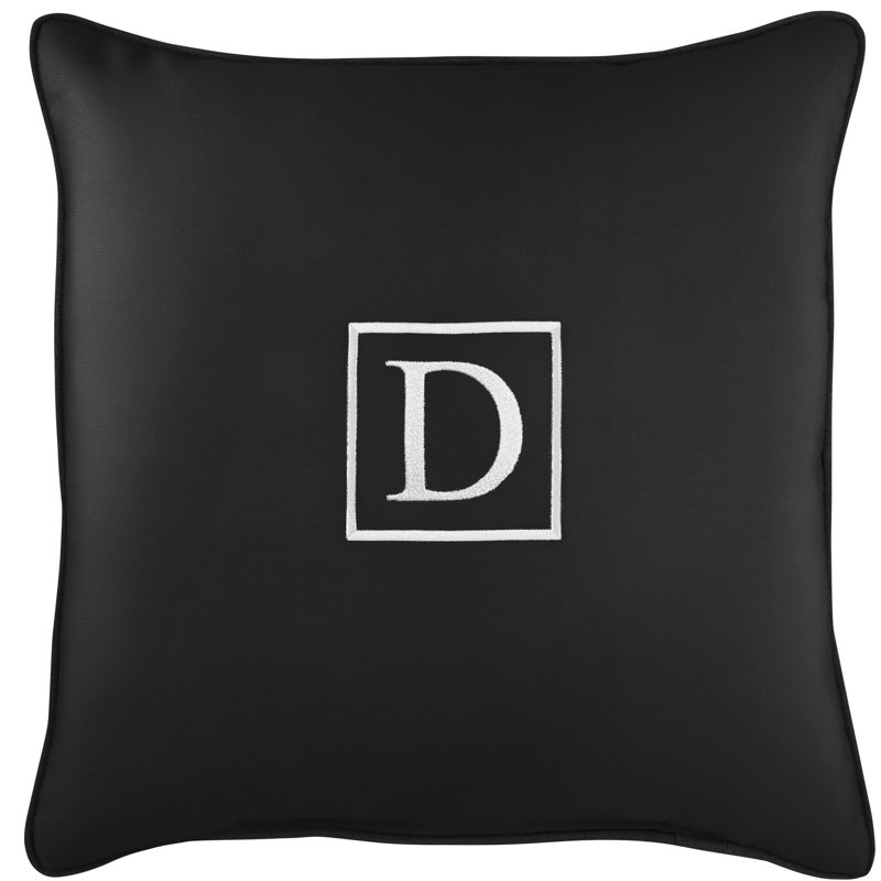 Housse et insert de coussin d'extérieur carré Kettil, Noir, D
