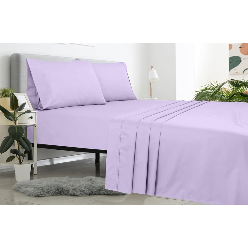 Royale Linens | Ultra Soft Brushed Microfiber Flat Sheets Only | Wrinkle Free & Stain Resistant | Hotel Quality Top Sheet for Bed