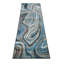 Tapis en marbre bleu marine et gris multicolore à motif abstrait HR-1305104485