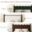 Ines Wood Bed Frame with Upholstered Headboard - Vegan Leather Upholstery-449762894-446306939