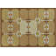 Tapis beige / brun en laine Vintage Geometric par Ingegerd Silow