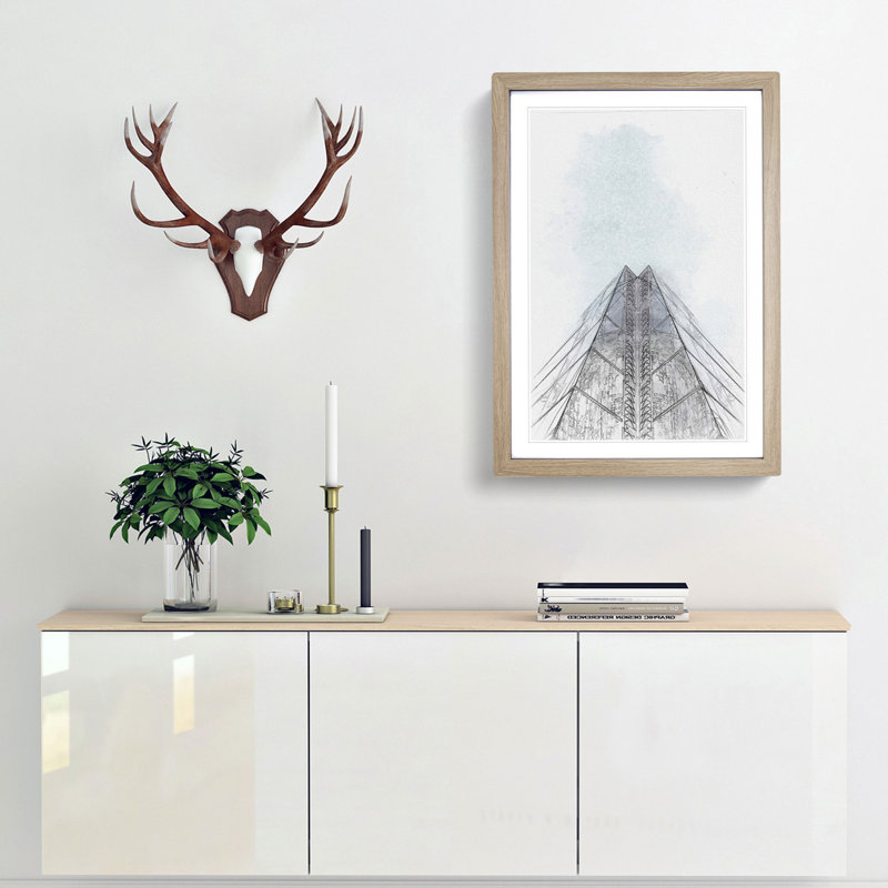Sketching the Architecture Vol.55 - Picture Frame Drawing Print, 48cm H x 36cm W x 2cm D, Oak Framed