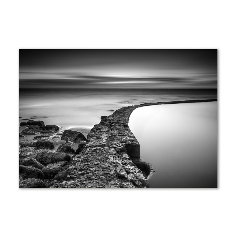 Stony beach 1 Piece Wall Art, 70cm H x 100cm W x 2cm D, Canvas