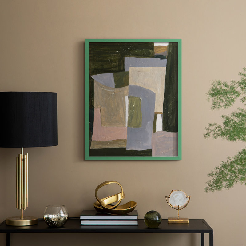 Green Forest I Framed Print - Solid Wood, H 21 po x l 17 po, Vert