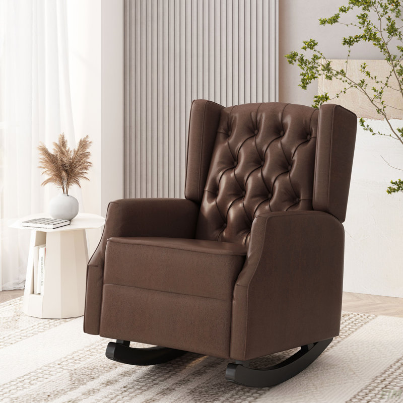 Chaise à bascule, Brun foncé