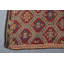 Grand tapis kilim turc brodé rétro en brun - idéal pour la décoration de chambre à coucher