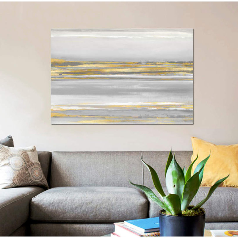 «Subtle Reflections With Gray» par Allie Corbin - Impression sur toile tendue sur châssis, H 8 po x l 12 po x P 0,75 po