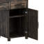 Bureau de direction Farmhouse avec huche et station de charge, bureau d'ordinateur avec 2 portes de grange coulissantes, 5 tiroirs et armoire de rangement avec tablette réglable à 3 positions-129412439