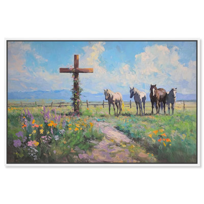 Faithful Pasture Canvas Religious Art by Art Remedy
