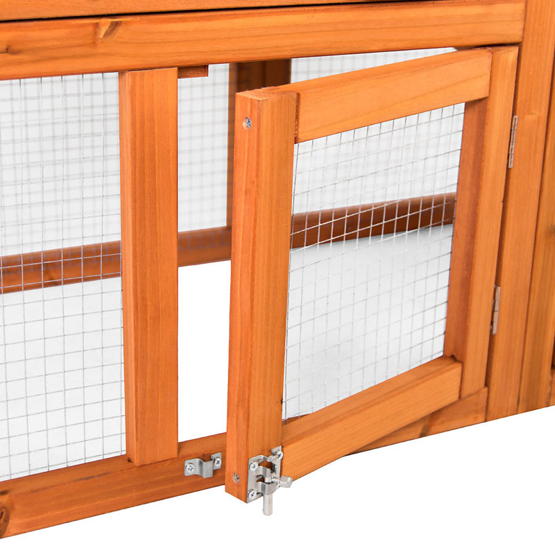 Vida 2 tier Weather Resistant Rabbit Hutch with Ramp, Cage House For Small Animals