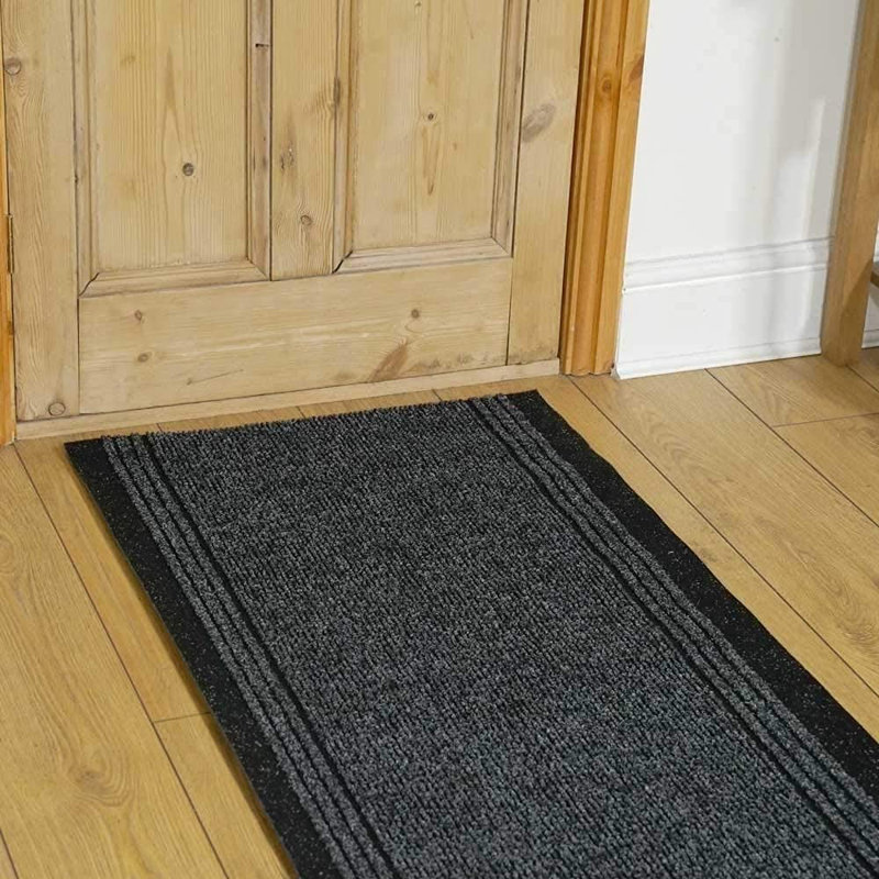 Runner Ahron Solid Colour Area Rug, Runner 66 x 390cm