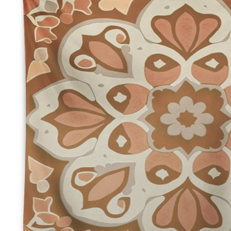 Tapisserie marocaine en polyester avec des punaises, H 50 po x l 60 po